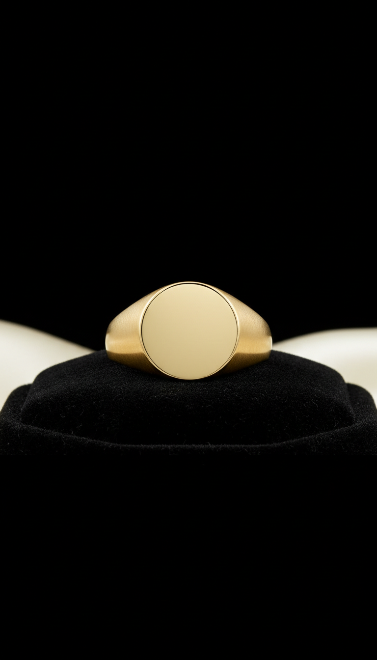 Imperial gold signet ring