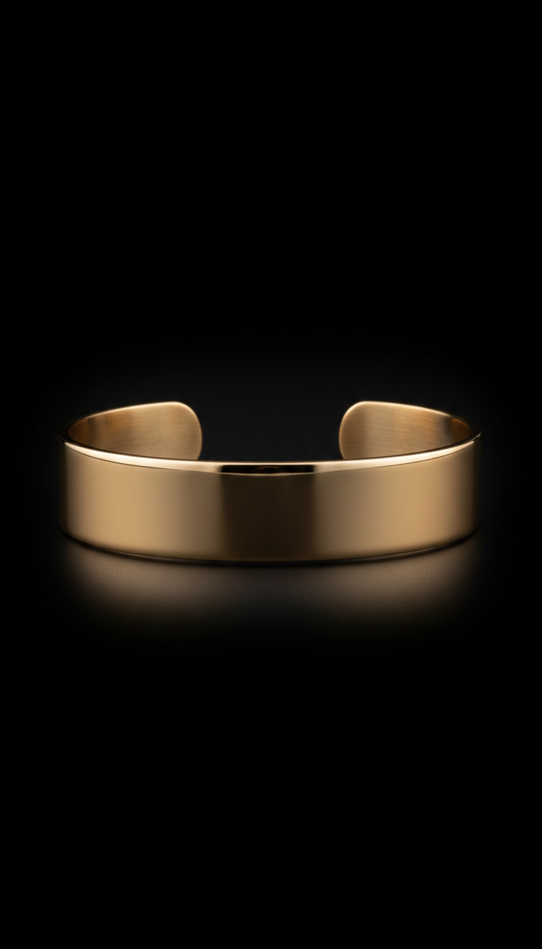 Champagne bronze cuff bracelet