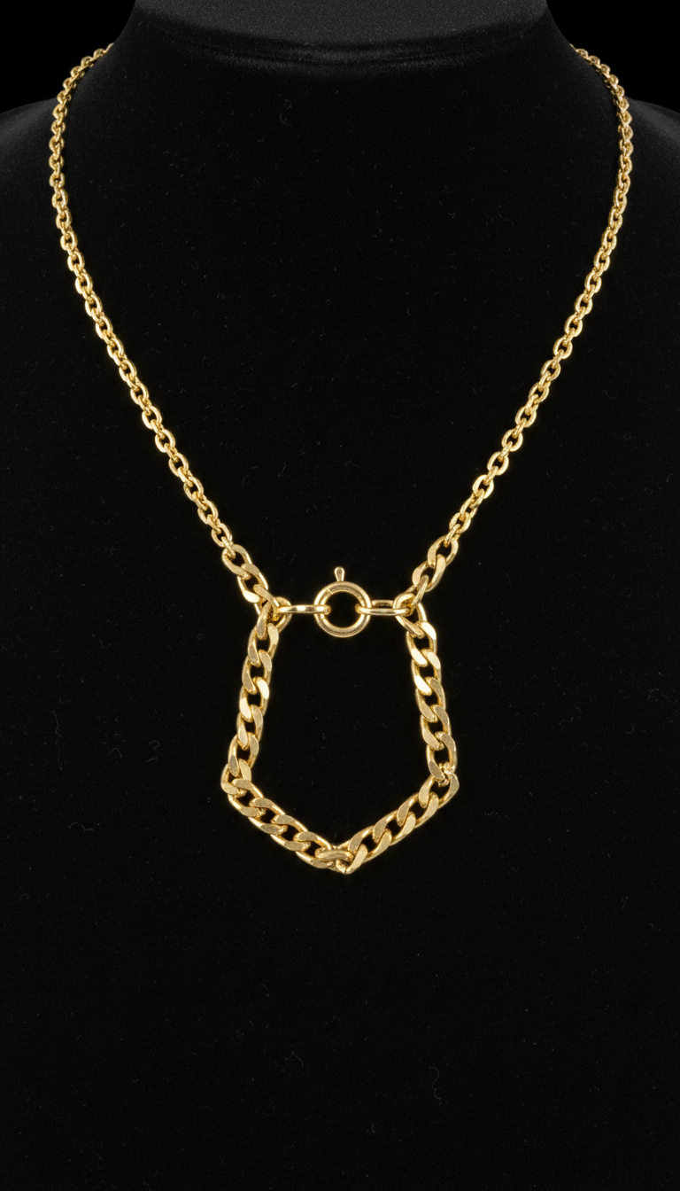 Classic 18k gold chain necklace